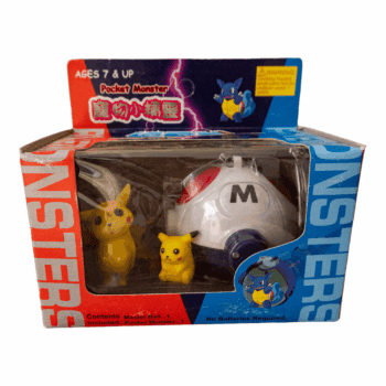 Figura de Pokemón Pikachu con Pokébola