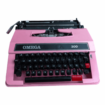 Máquina de Escribir Omega Rosada