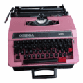 Máquina de Escribir Omega Rosada - Imagen 2