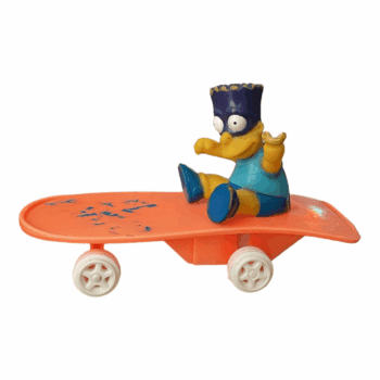 Figura de Bart con Máscara en Patineta