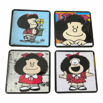 Set de 4 Posavasos de Mafalda