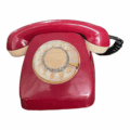 Teléfono Original Ochentero Guinda - Imagen 3