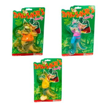 Set de 3 figuras de Dinosaurio Sellados en Blister