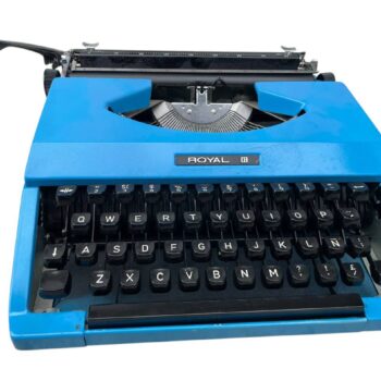 Máquina de Escribir Royal Azul