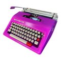 Máquina de Escribir Marathon Rosada - Imagen 2