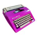 Máquina de Escribir Marathon Rosada - Imagen 3