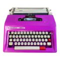 Máquina de Escribir Marathon Rosada - Imagen 1