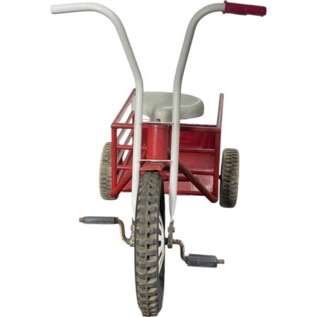 Triciclo Vintage Con Canastilla en la Parte de Atrás - Imagen 4