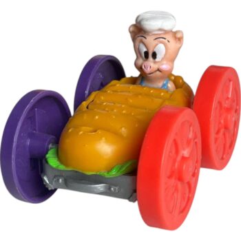 Figura Warner Bros Burguer King 1990 Porky y Tas Reversible