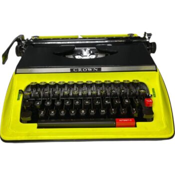 Máquina de Escribir Crown Amarilla