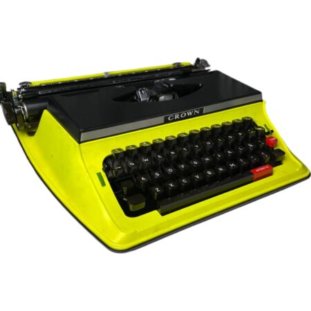Máquina de Escribir Crown Amarilla - Imagen 3