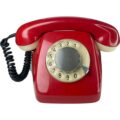 Teléfono Original Funcional Ochentero Rojo - Imagen 1