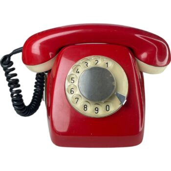 Teléfono Original Funcional Ochentero Rojo