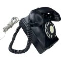 Teléfono Baquelita Funcional Negro de Mesa - Imagen 3