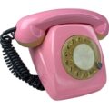 Teléfono Original Funcional Ochentero Palo Rosa - Imagen 4