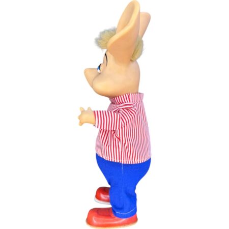 Topo Gigio – Muñeco de época 80s (Coleccionable) – Ropa a rayas - Imagen 3