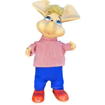 Topo Gigio – Muñeco de época 80s (Coleccionable) – Ropa a rayas - Imagen 1