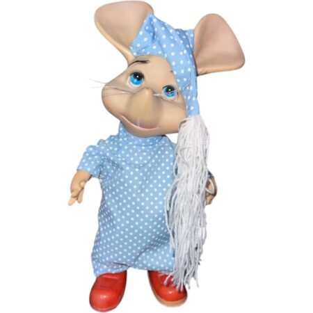Topo Gigio - Muñeco de época 80s (Coleccionable) Pijama De Puntos - Imagen 1