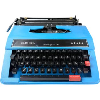 Máquina de Escribir Olímpica Celeste YZ - 44 - 90