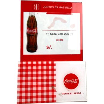 Servilletero Coca-Cola de Plástico