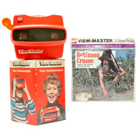Pack de View Master Original + Set de 3 Discos Originales de Robinson Crusoe