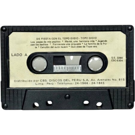 Cassette “De Fiesta Con El Topo Gigio” Original Vintage Funcionando - Imagen 3