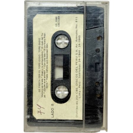 Cassette “De Fiesta Con El Topo Gigio” Original Vintage Funcionando - Imagen 4