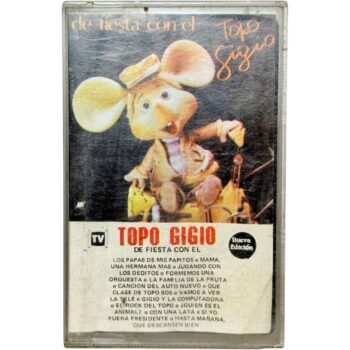 Cassette “De Fiesta Con El Topo Gigio” Original Vintage Funcionando
