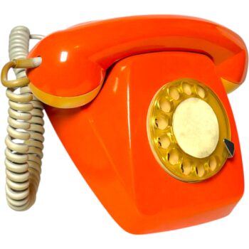 Teléfono Original Funcional Ochentero Naranja
