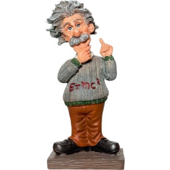 Figura de cerámica Albert Einstein vintage