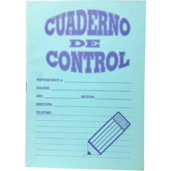 Cuaderno de Control Original Años 80