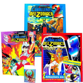 Pack de 3 Álbumes de Caballeros del Zodiaco 1, 2 y 3 en Tapa Blanda