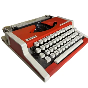 Marca de Escribir Olympia Traveller Deluxe Roja