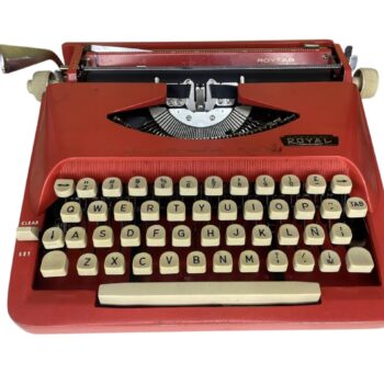 Máquina de Escribir Royal Parade Coral Roja
