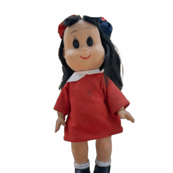 Lulú - Muñeco de época 80s vestido rojo (Coleccionable) (copia)