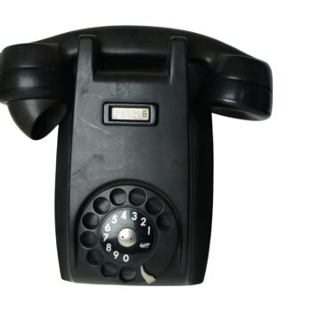 Teléfono Baquelita Negro de Pared 1940/1960