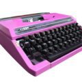 Máquina de escribir Marca LUXOR fucsia - Imagen 3