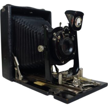 Cámara Plegable Antigua con Obturador Vario Gauthier Alemania Vintage