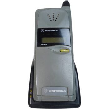 Motorola MicroTAC 650 Vintage – Celular Flip Phone con Base de Carga Decorativo