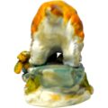 Figura Vintage de Cerámica Perro y Ardilla Pintada a Mano – Hecho en Taiwán Años 50 - Imagen 5