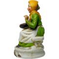 Figura Vintage de Cerámica Anciana con Cesta de Frutas Pintada a Mano – Hecho en Taiwán Años 50 - Imagen 5