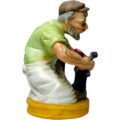 Figura Vintage de Cerámica Herrero Pintada a Mano – Hecho en Taiwán Años 50 - Imagen 3
