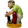 Figura Vintage de Cerámica Herrero Pintada a Mano – Hecho en Taiwán Años 50 - Imagen 5