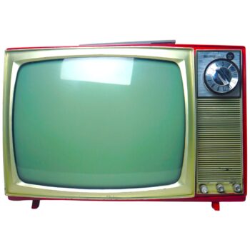 Televisor Westinghouse Vintage Rojo Retro