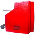 Televisor Westinghouse Vintage Rojo Retro - Imagen 3