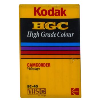 Cinta VHS-C Kodak HGC High Grade Colour 45 Minutos Vintage