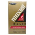 Cinta VHS Maxell HGX-Gold T-120 Vintage - Imagen 1