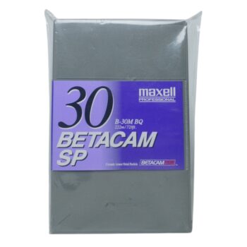 Cinta de Video Profesional Maxell Betacam SP B-30M BQ Nueva y Sellada