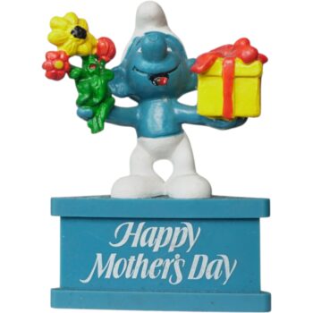 Figura Pitufo “Happy Mother’s Day” Smurf-a-Gram – Schleich Vintage | Edición Coleccionable