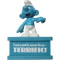 Figura Pitufo “TERRIFIC!” Smurf-a-Gram – Schleich Vintage 1980s | Colección Peyo - Imagen 1